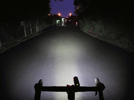 vue du faisceau en extérieur