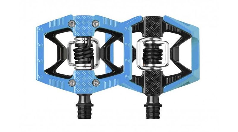 Pédales Crankbrother double shot bleu 2020